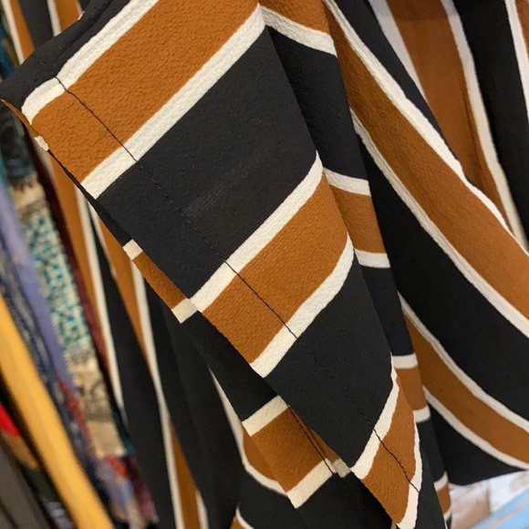 Angie Striped Culottes NWOT - Picture 7 of 9